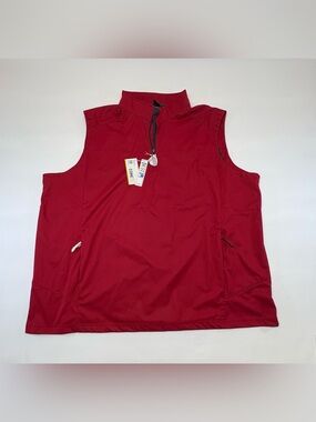 New Core 365 Red Quarter Zip Vest Women's 4XL Techno Lite Knit